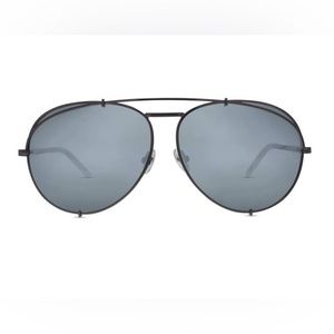DIFF x KHLOE KARDASHIAN KOKO GUNMETAL + SILVER MIRROR - Gunmetal / Non-Polarized